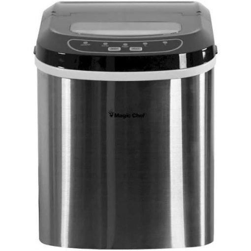 g 27 lb Portable Countertop Ice Maker in Stainless Steel