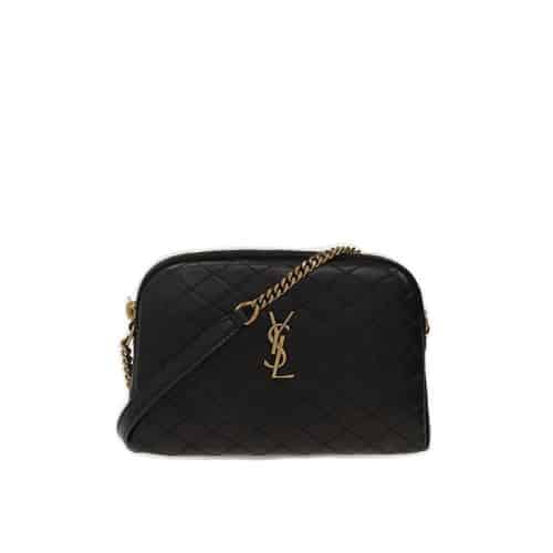 Saint Laurent Gaby Zipped Pouch In Quilted