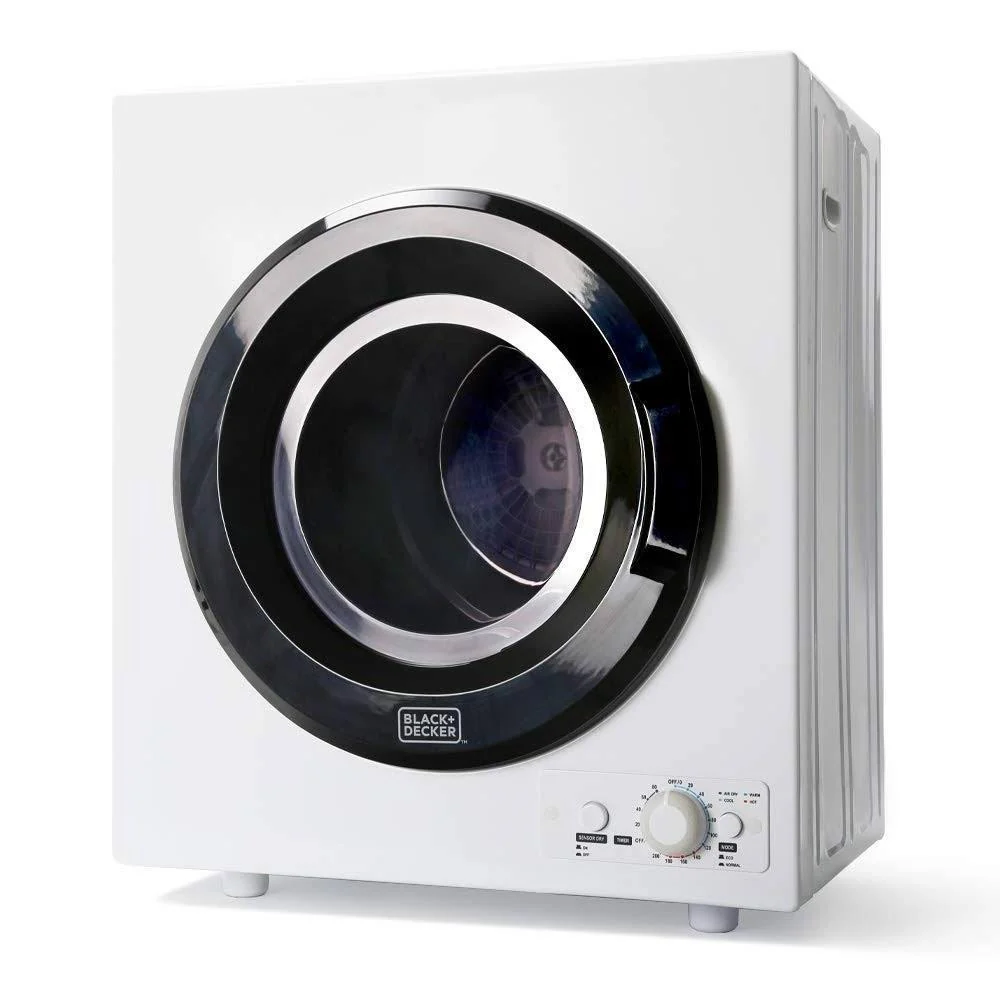 2026 3.5 Cu. ft. Portable Dryer – White Black