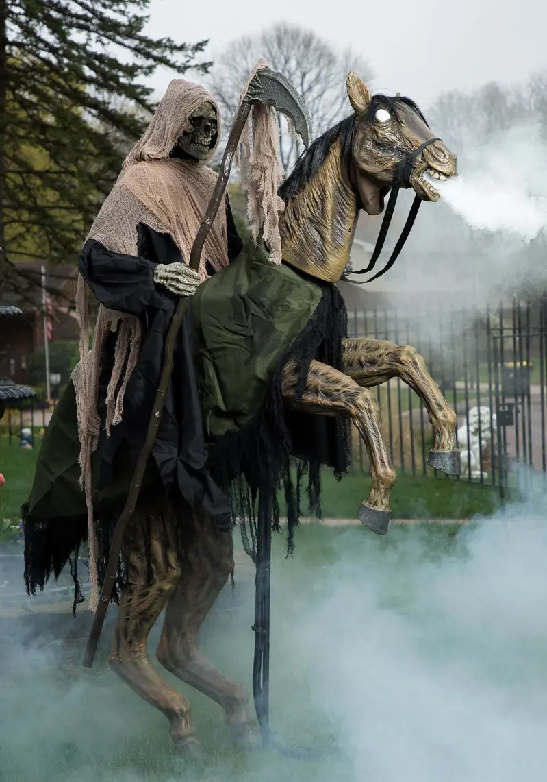Reaper’s Ride Animatronic Haunted House Prop with Motion Effects