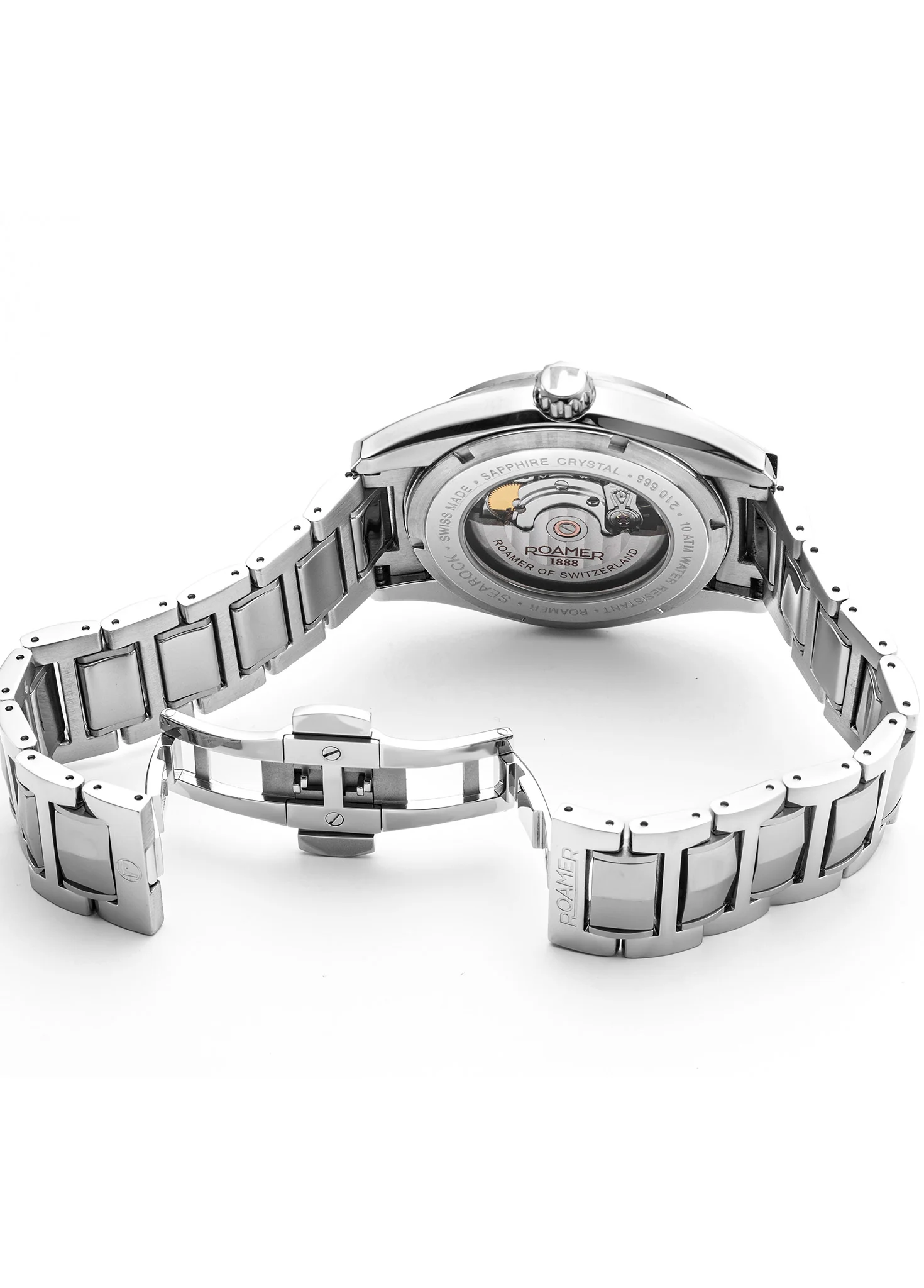 Searock Automatic 42 mm Automatic Three-Hand Date Green Dial Silver Bracelet Sapphire glass Stainless Steel swiss watch