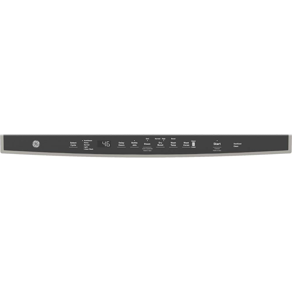 GE - Top Control Built-In Dishwasher with Stainless Steel Tub, 3rd Rack, 46dBA - Slate