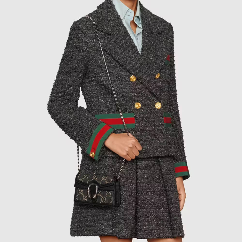 Gucci Dionysus GG Super Mini Bag in Black