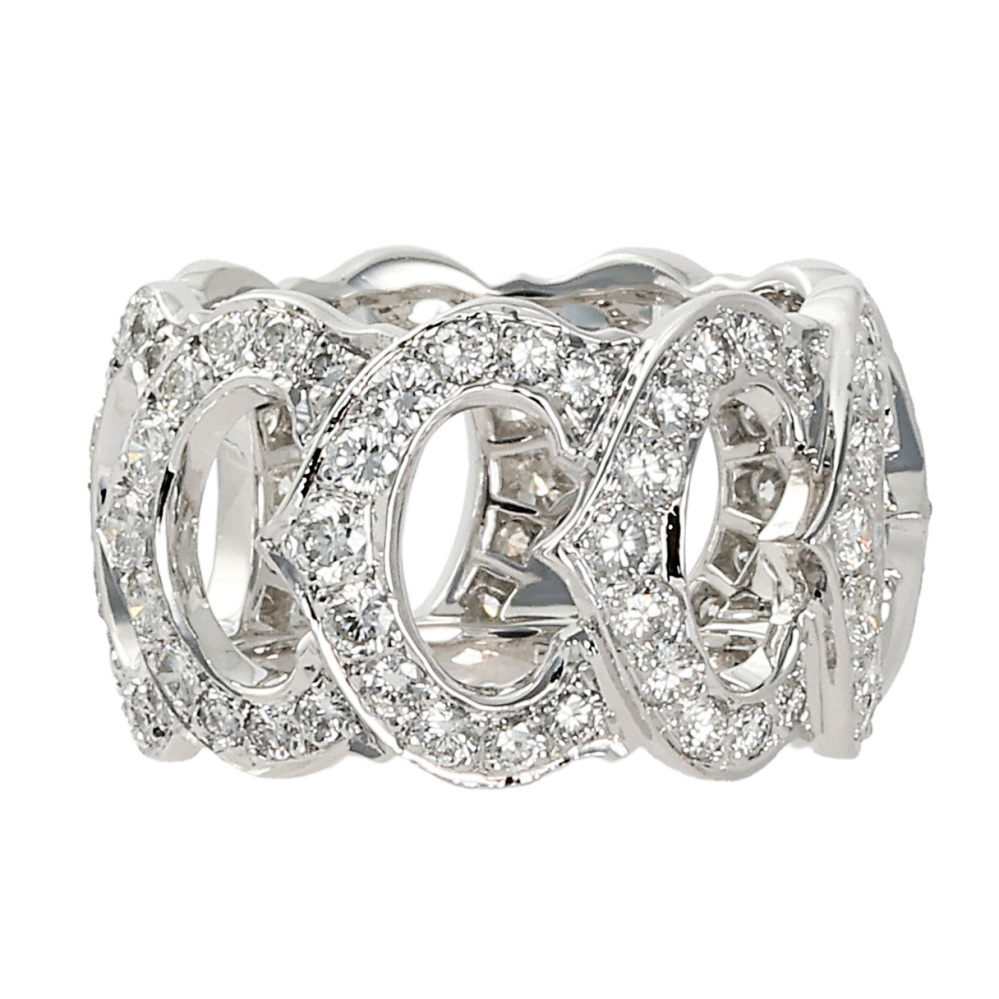 Cartier C Do Ring 18K White Gold Diamond