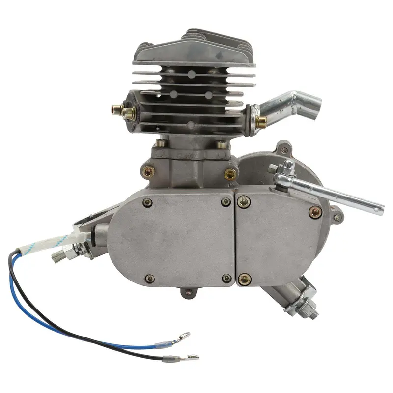 Zimtown 80cc 2-Stroke Motor Kit – Silver-White Bike Conversion Kit for 26″ Wheels