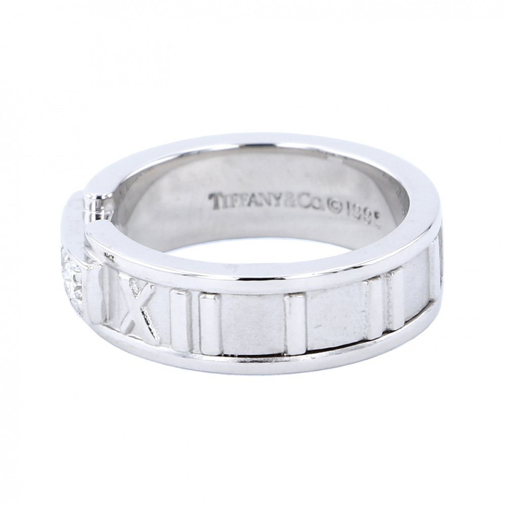 Tiffany & Co. Atlas Diamond Ring 18K White Gold
