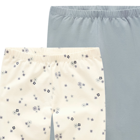 Topolino Pure Collection 2 Mädchen Leggings mit Blümchen