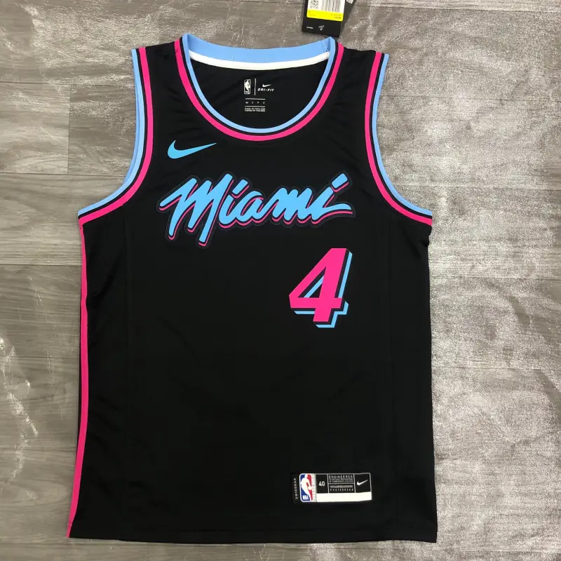 21 Season Miami Heat Black Jersey
