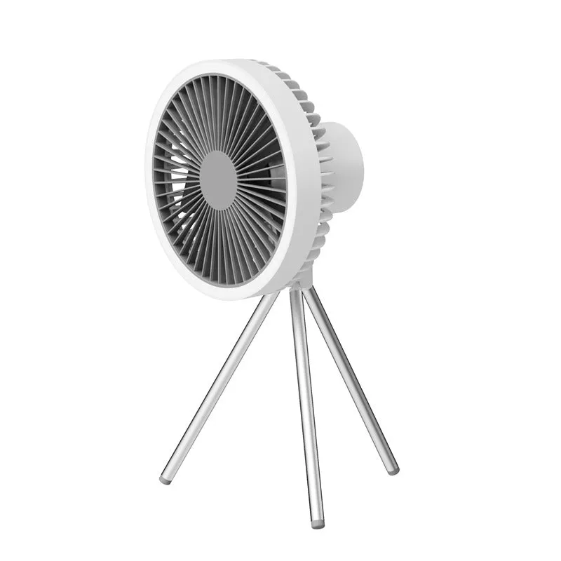 Multifunction USB Chargeable Desk Tripod Stand Air Cooling Fan with Night Light