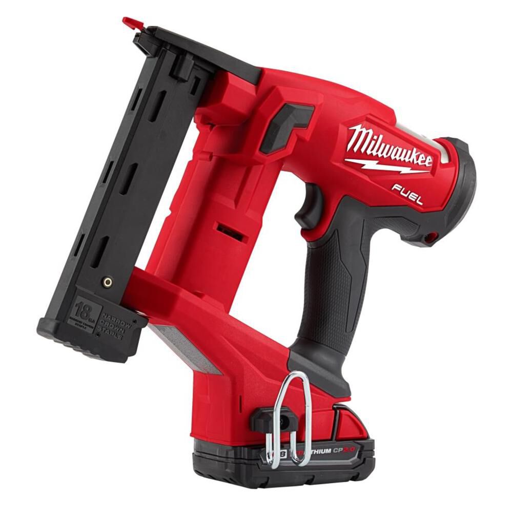 Milwaukee M18 FUEL 18 Gauge 1/4 in. Narrow Crown Stapler Kit 2749-21CT