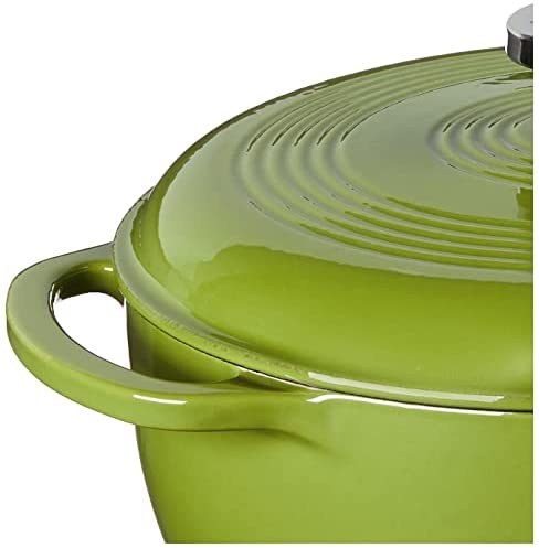 Lodge EC6D43 Enameled Cast Iron Dutch Oven, 6-Quart, Island Spice Red