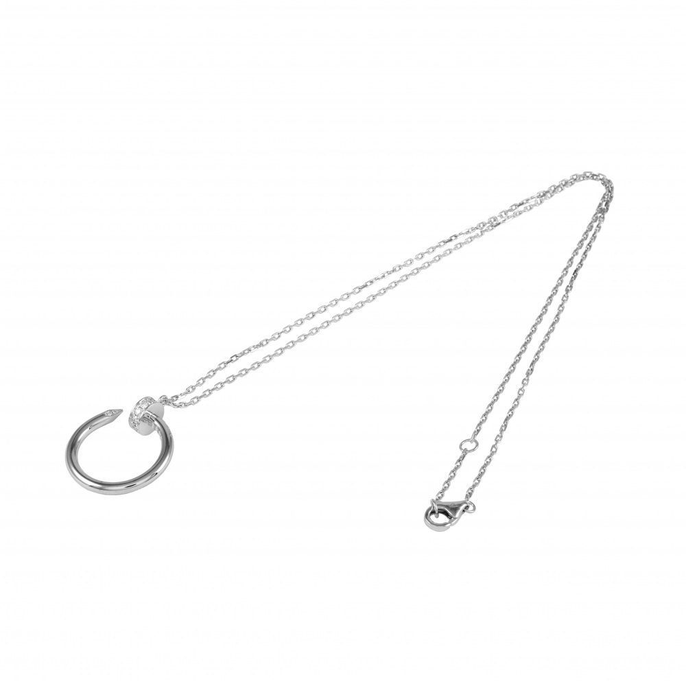 Cartier Juste un Clou Necklace 18K White Gold Diamond B7224514