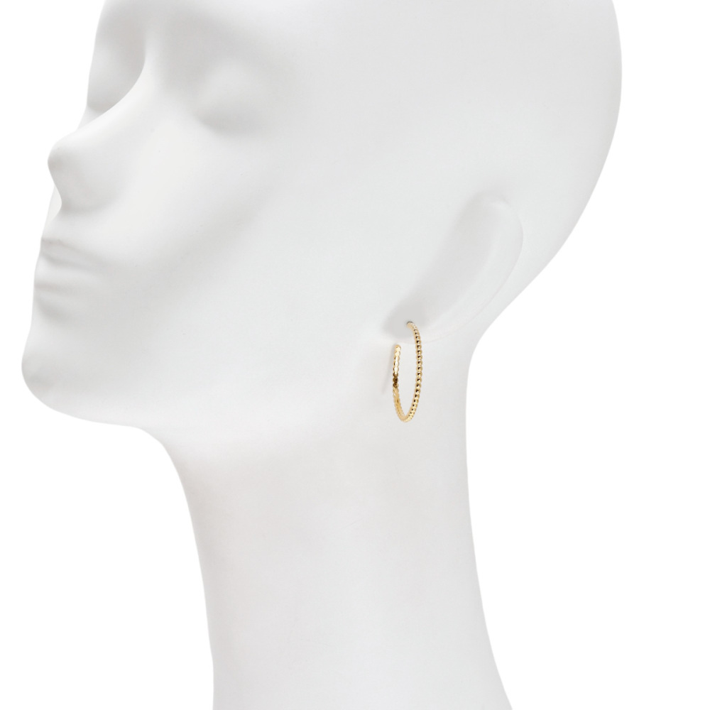 Van Cleef & Arpels Perlet Gold Pearl Hoop Earrings 18K Yellow Gold VCARO3YD00