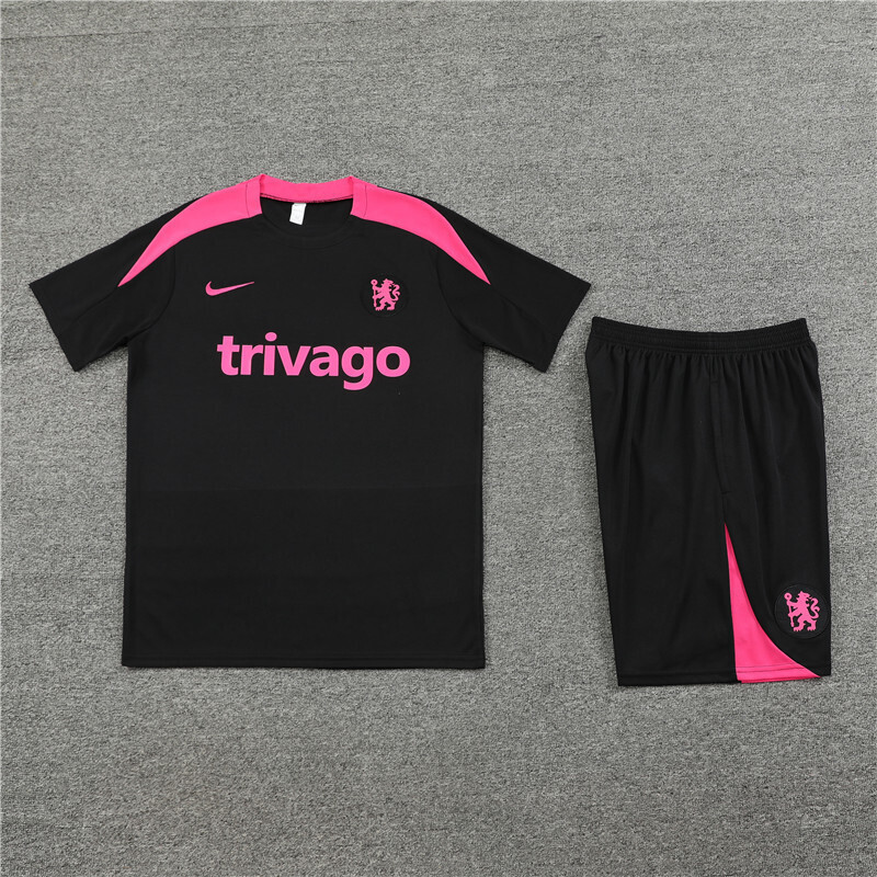 Chelsea 24/25 Training Short Sleeves Black 3
