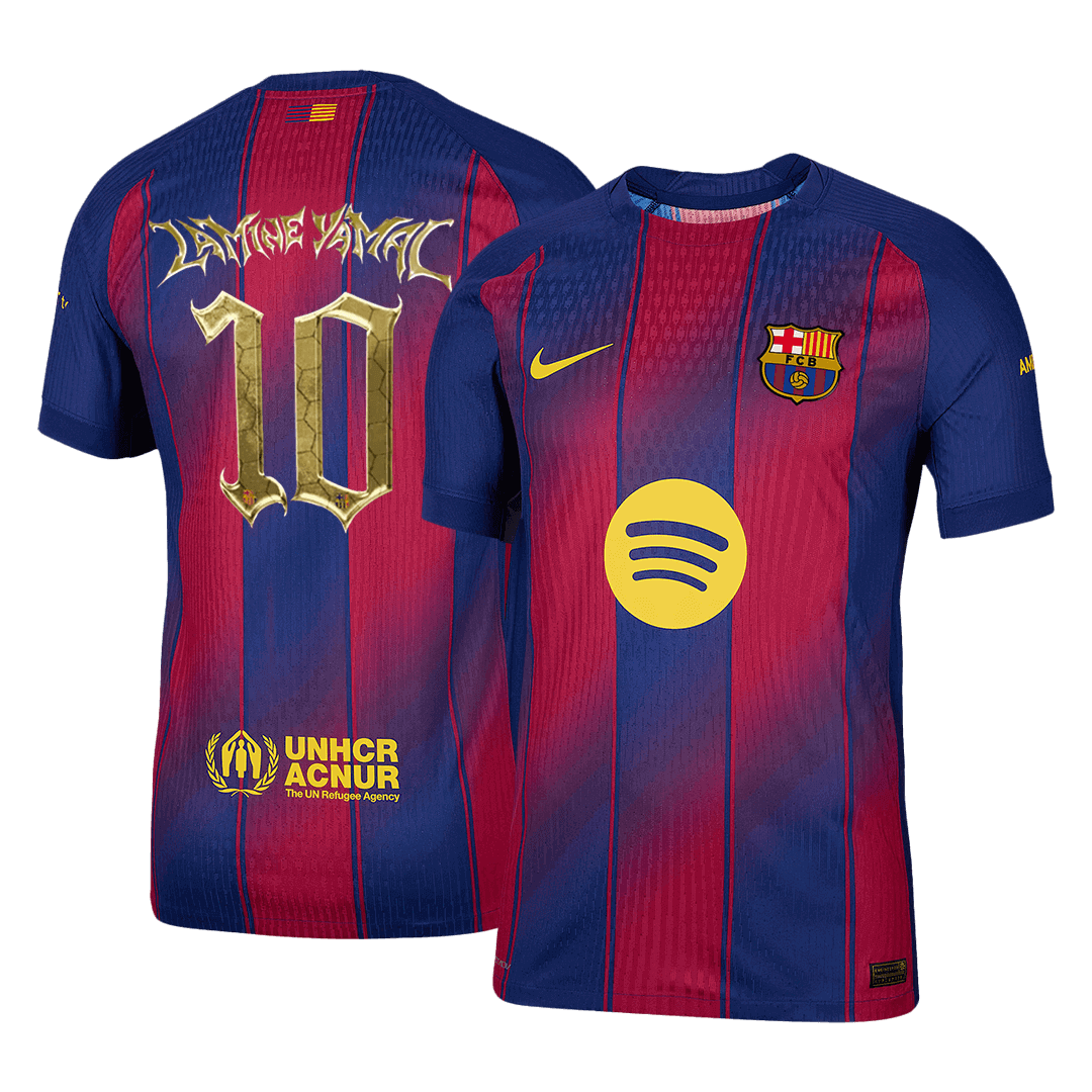 LAMINE YAMAL #10 Barcelona Home Player Version Jersey 2025/26