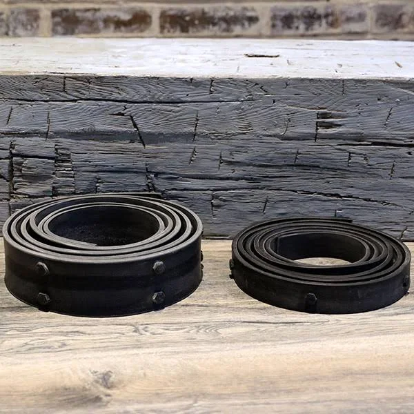 Flex Trim BMSTRF03X120TRBL 3x22W x 120x22L Flexible Black Beam Strap w/ Bolts for Ekena Faux Wood Beams