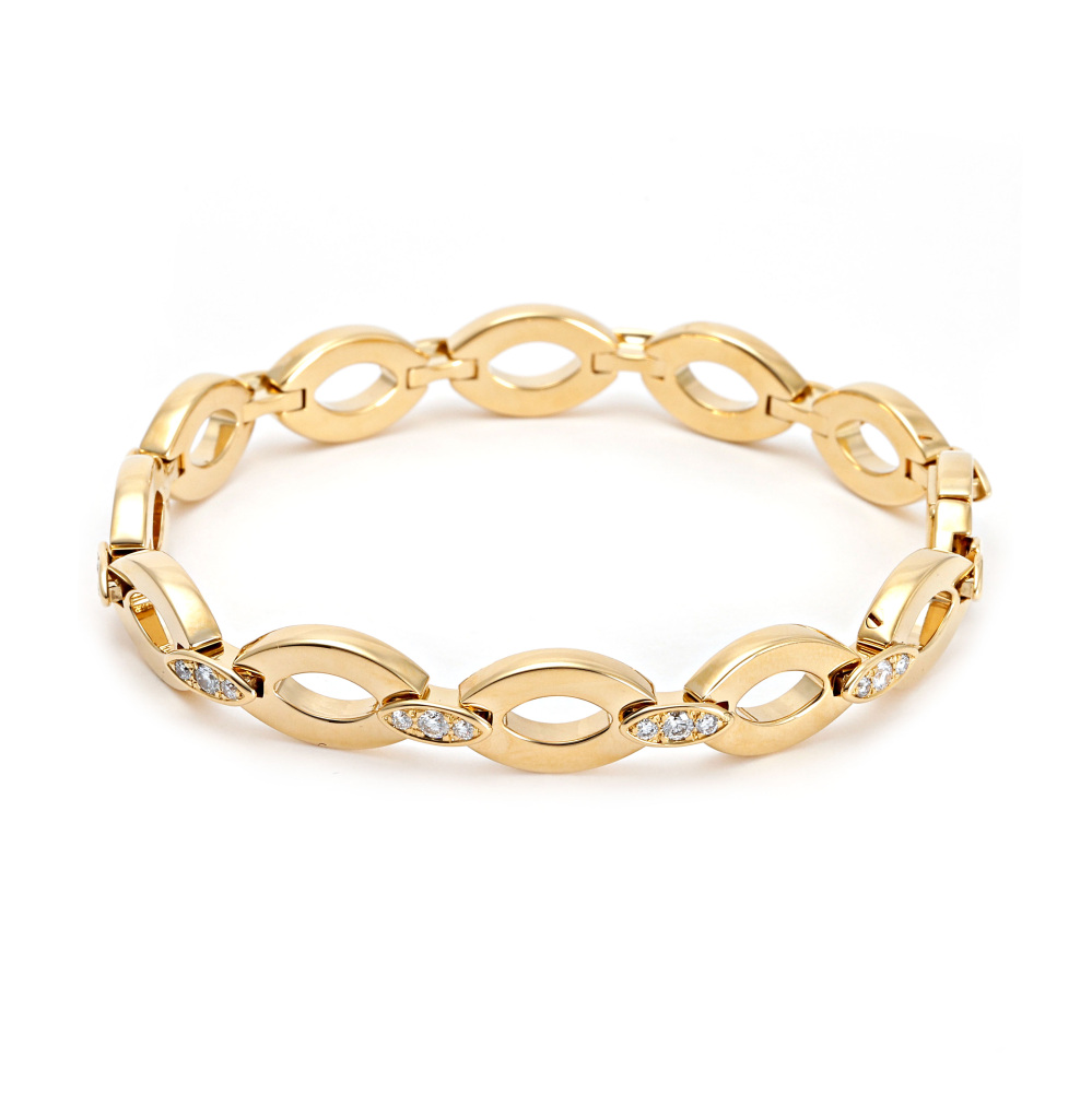 Cartier Diadea Bracelet 18K Yellow Gold Diamond