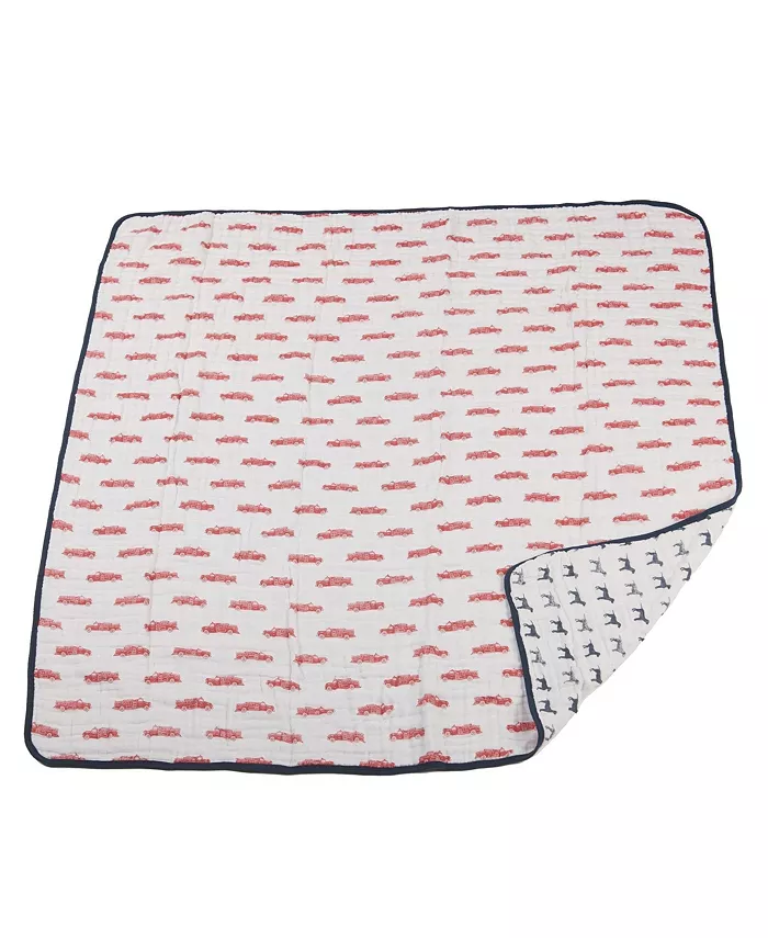 Newcastle Classics Fire Truck and Dalmatian 100% Soft Muslin Blanket 47