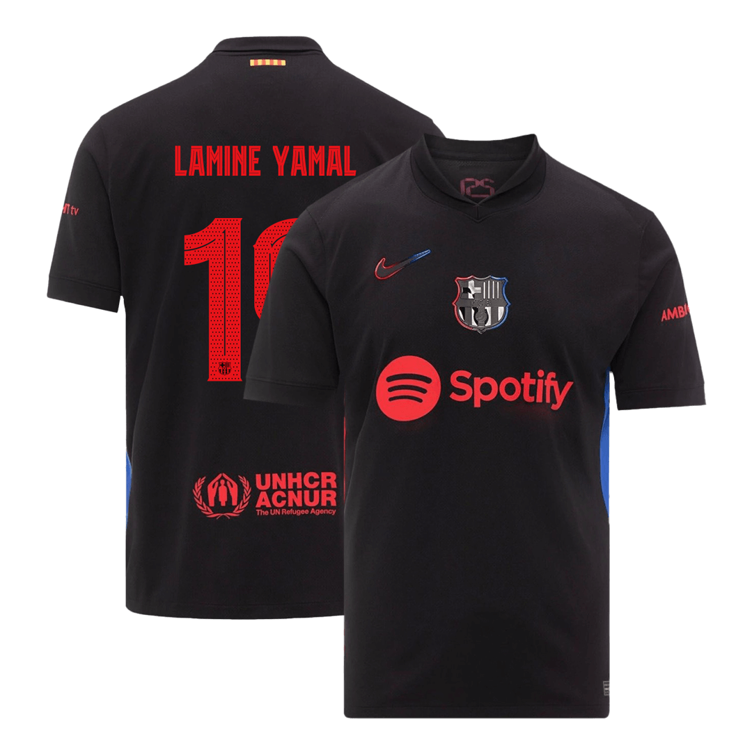 LAMINE YAMAL #19 Barcelona Away Soccer Jersey -UCL