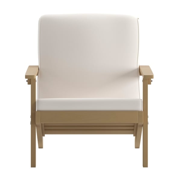 AllWeather Poly Resin Adirondack Style Chair and Cushions