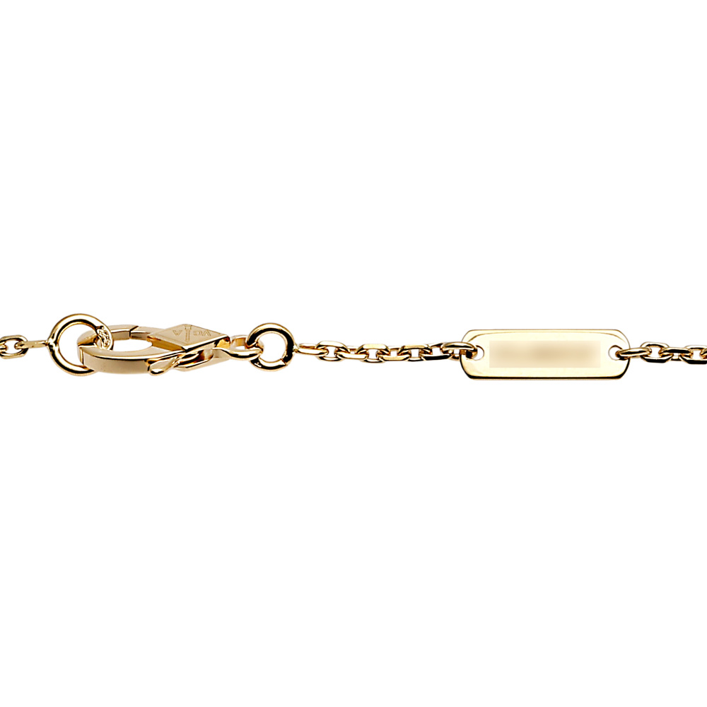 Van Cleef & Arpels Frivole 3 Flower Necklace 18K Yellow Gold Diamond VCARP2DU00