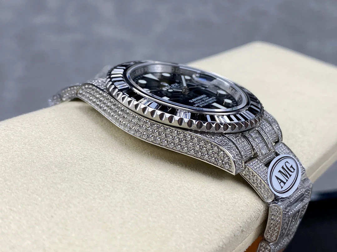 Rolex Submariner Date Black Dial Full Diamond