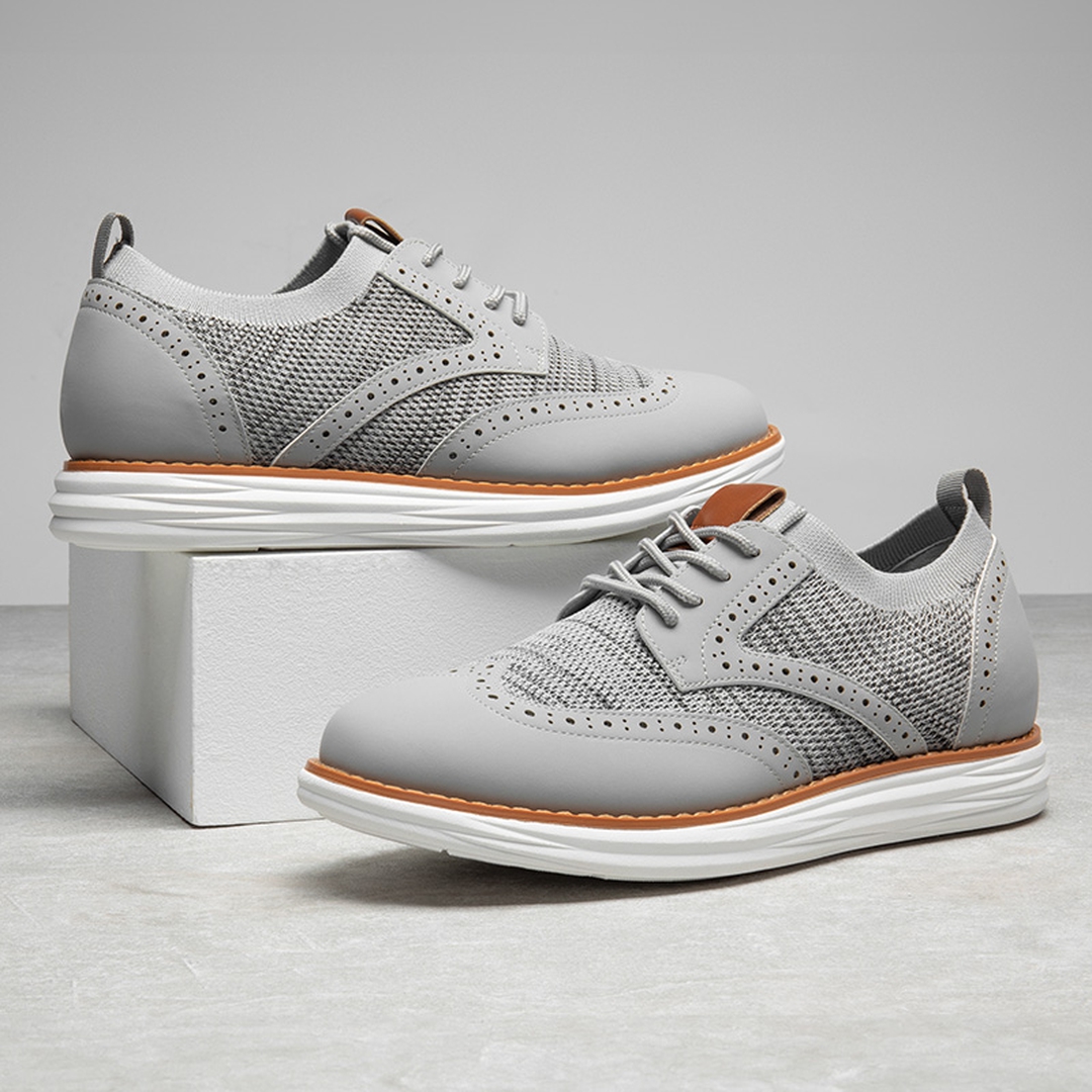 [KnitFlex SmartCraft+] Men's Wingtip Mesh Oxford Sneakers