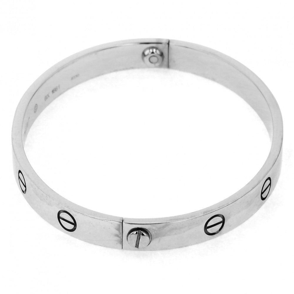 Cartier White Gold Love Breath K18WG Bracelet