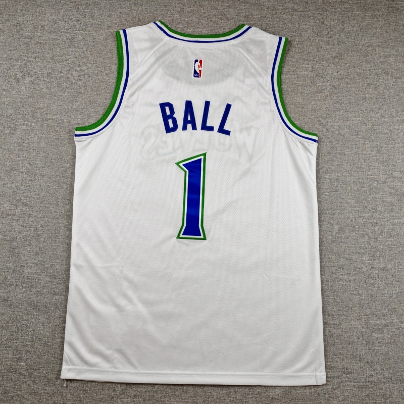 Men's Minnesota Timberwolves LaMelo Ball #1 White Swingman Jersey - Association Edition