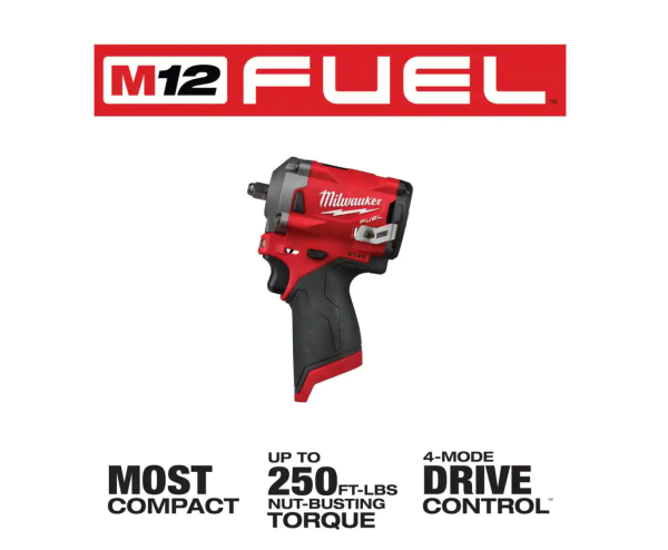 2554-20-2367-20 M12  12V Lithium-Ion Brushless Cordless  3/8 in. Impact Wrench with M12 Rover Flood Light