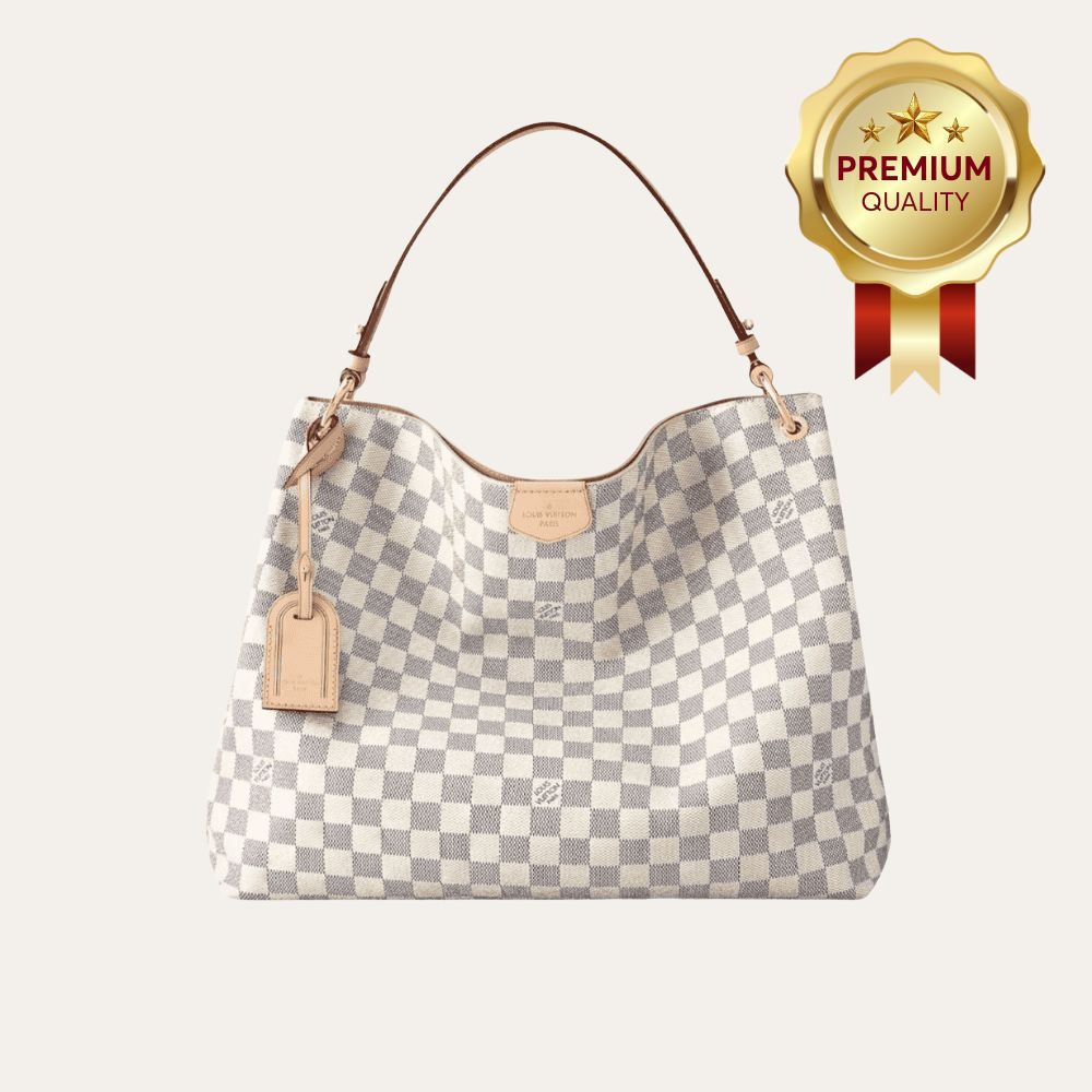 [Premium Quality] – Louis Vuitton Graceful PM Damier Azur 13.8 Inches N42249