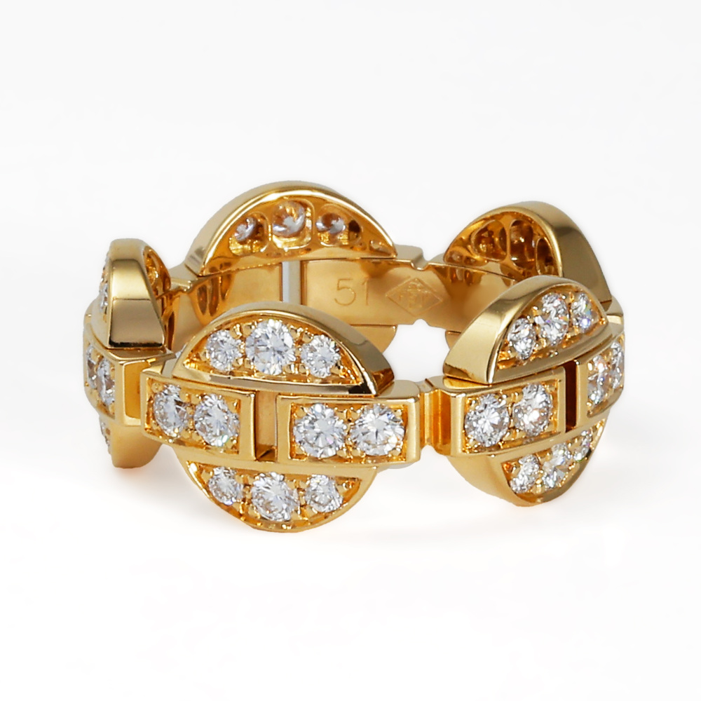 Cartier Imalia Ring 18K Yellow Gold Diamond