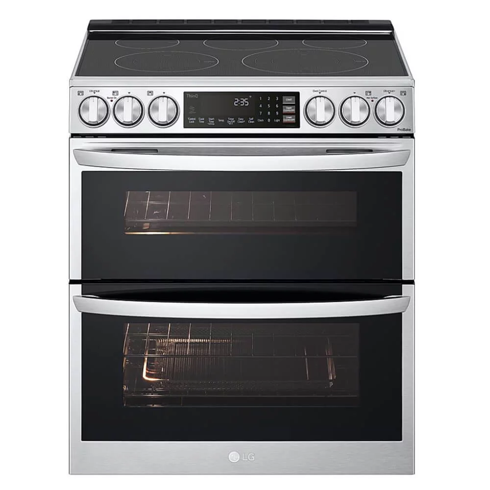 Lg Ltel7337 7.3 Cu. Ft. Printproof Black Stainless Steel Slide-In Electric Range -