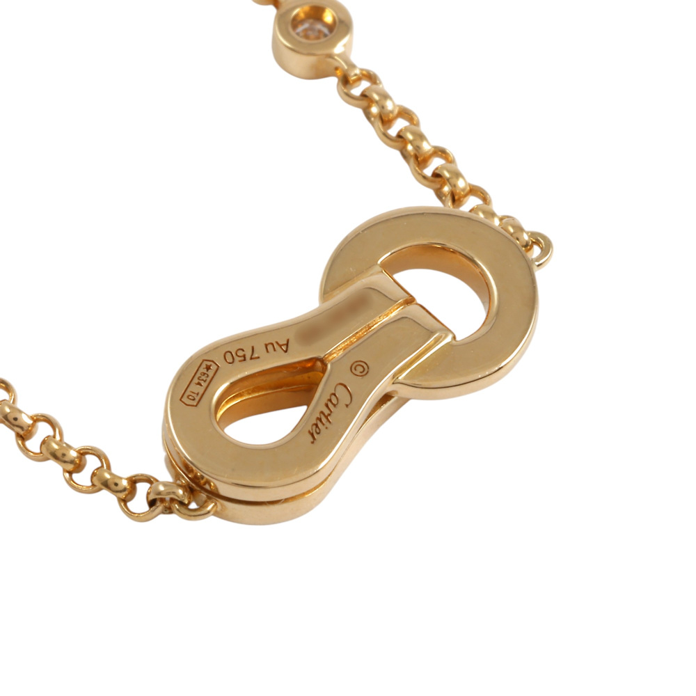 Cartier Agraf Necklace 18K Yellow Gold Diamond