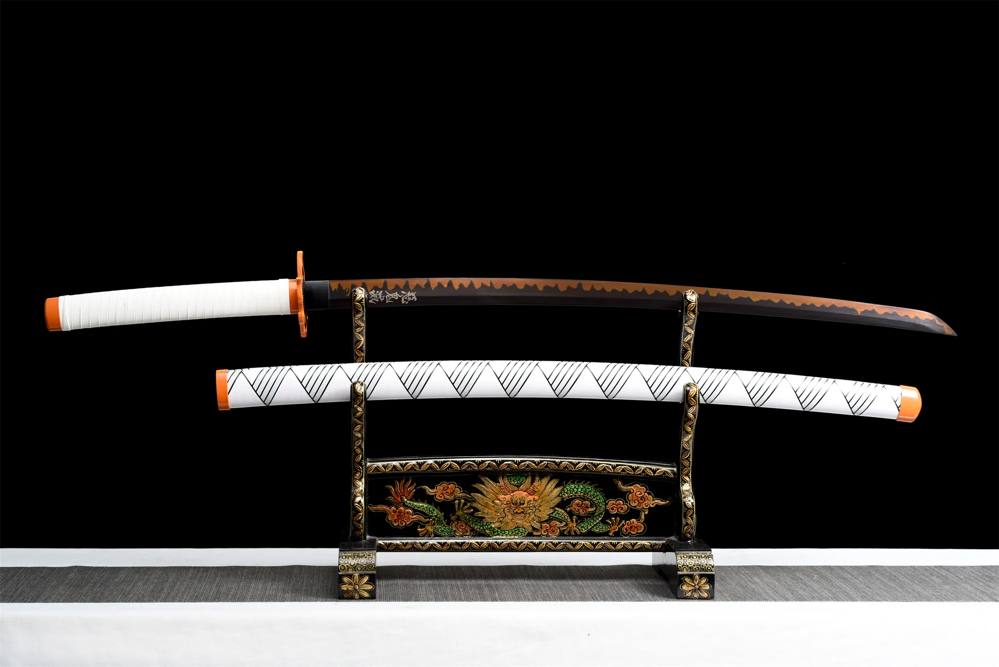 Rengoku Katana – T10 Clay Tempered, Real Hamon, Full Tang