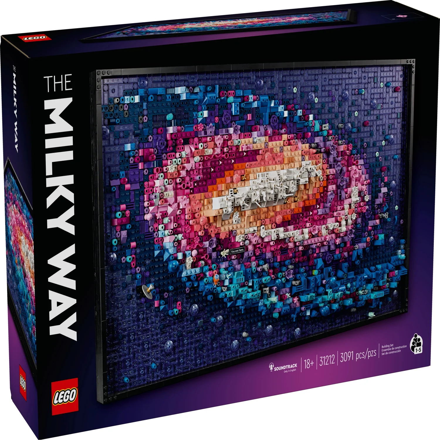LEGO Art The Milky Way Galaxy Wall Art Décor Set 31212