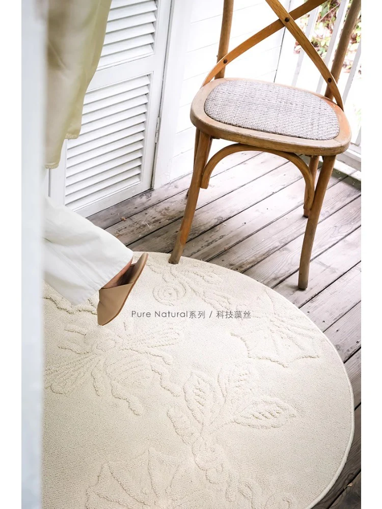 CP096 - 3D Carved Round Rug