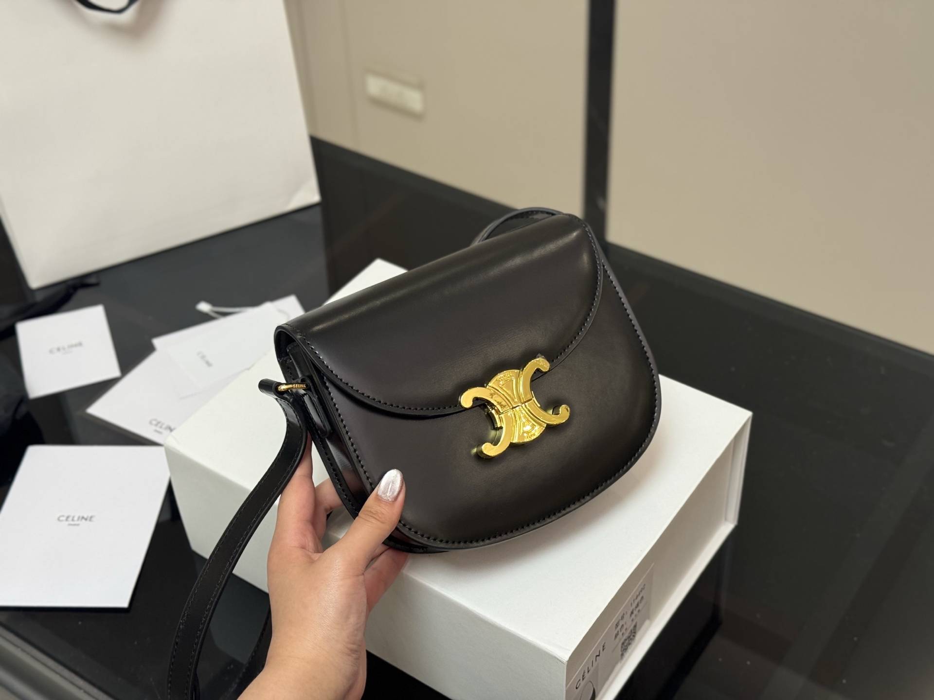 Celine Arc de Triomphe full cowhide bag - cnluxepick