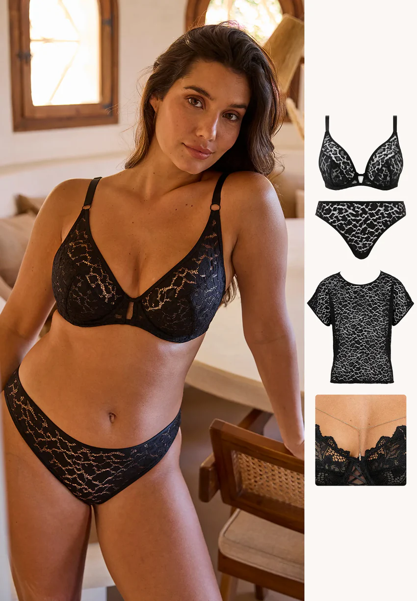 Ensemble Maelis imprimé léopard avec t-shirt et bijoux