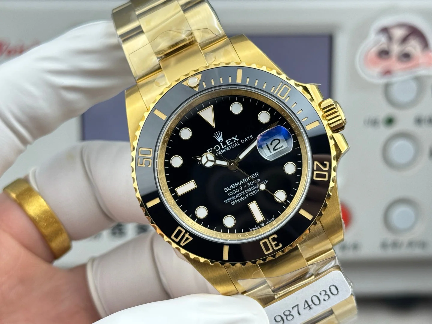 Rolex Submariner Date  Gold Case Black Ceramic Dial