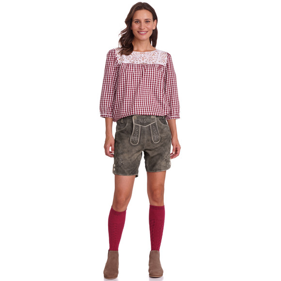Gina Benotti Damen Lederhose mit Stickereien