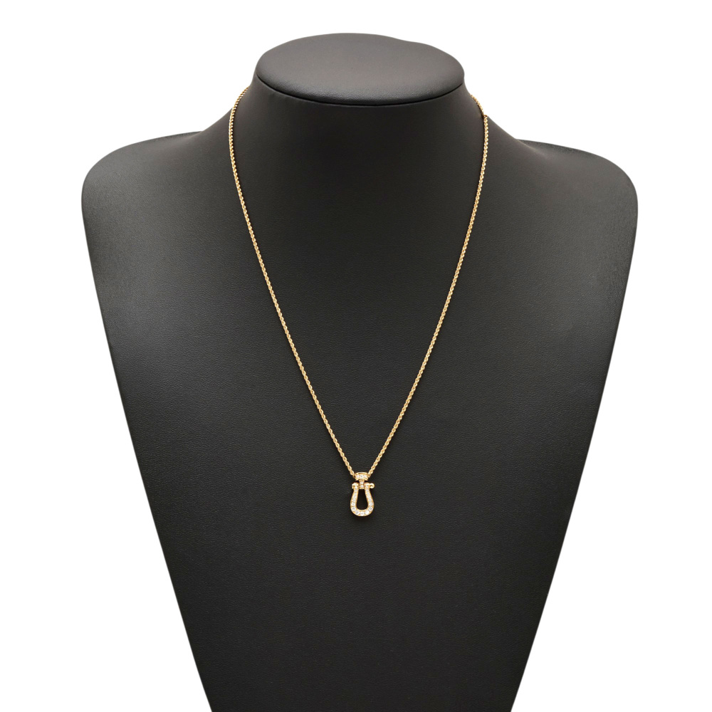 FRED Force 10 Mm Necklace 18K Yellow Gold Diamond 3B0201-7B0230