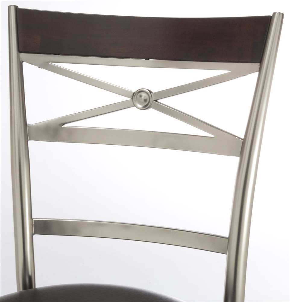 Hillsdale Furniture Kilgore Swivel Bar Stool, Height, Dull Nickel