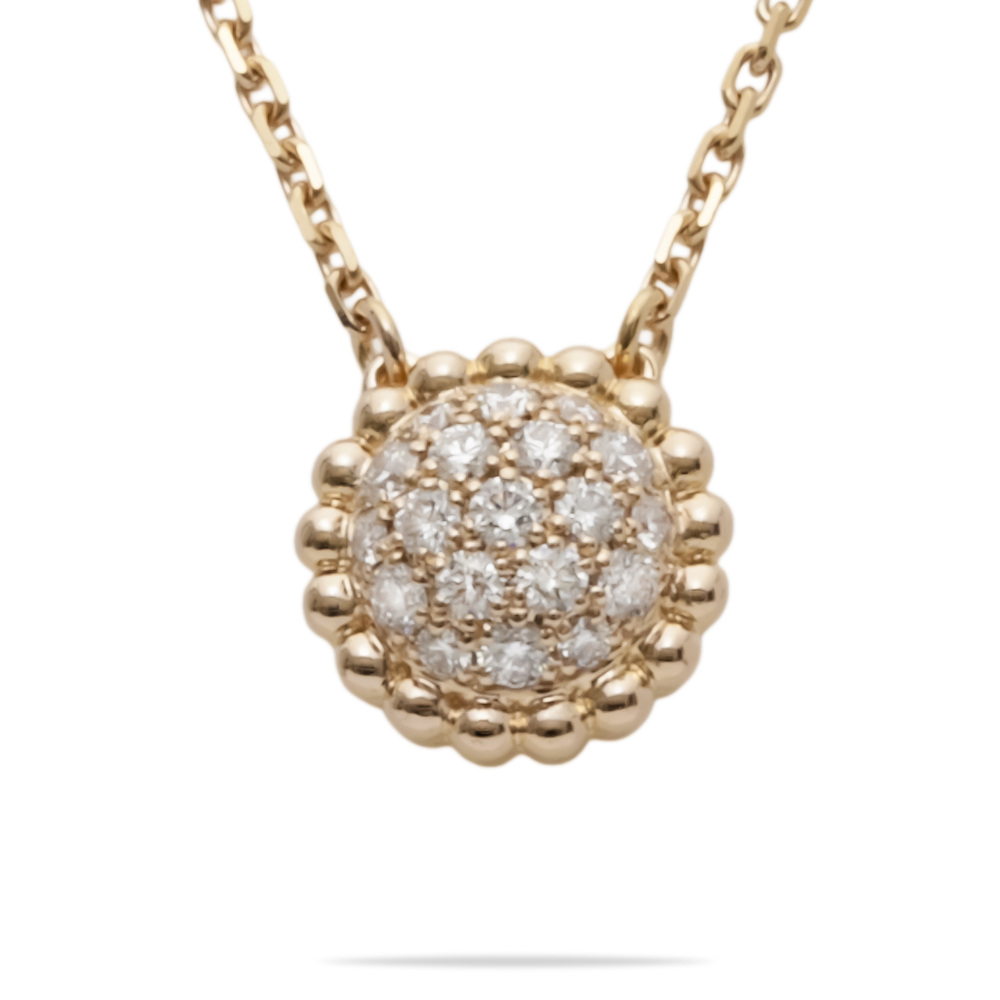 Van Cleef & Arpels Perlekruul Diamond Necklace 18K Rose Gold VCARO9PE00