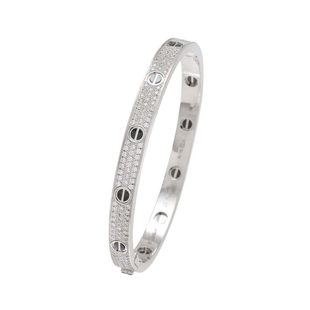 Cartier Love Classic Model Bracelet 18K White Gold N6032400