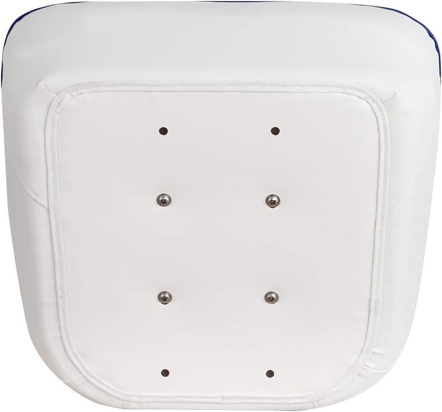 Bucket Pontoon Boat Seat (White/Blue)