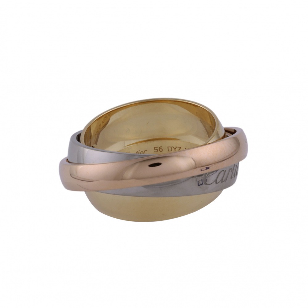 Cartier Trinity Mast Essence 2002 Christmas Only Ring Tri-Gold