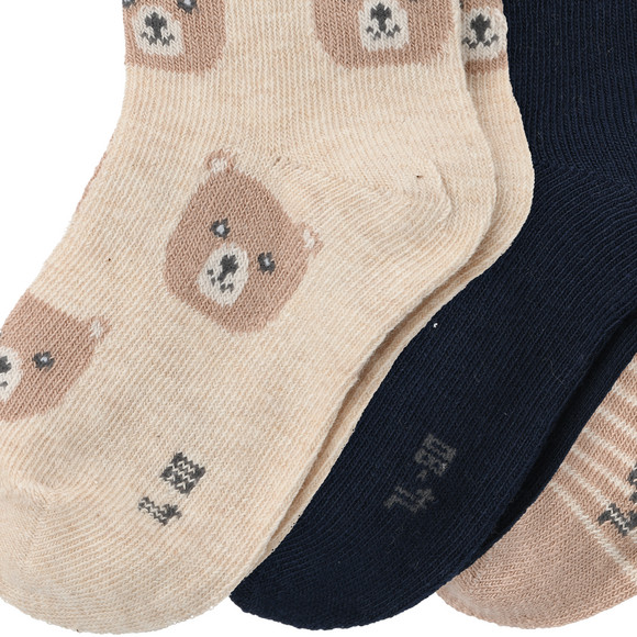 Topomini 3 Paar Baby Socken mit Bio-Baumwolle