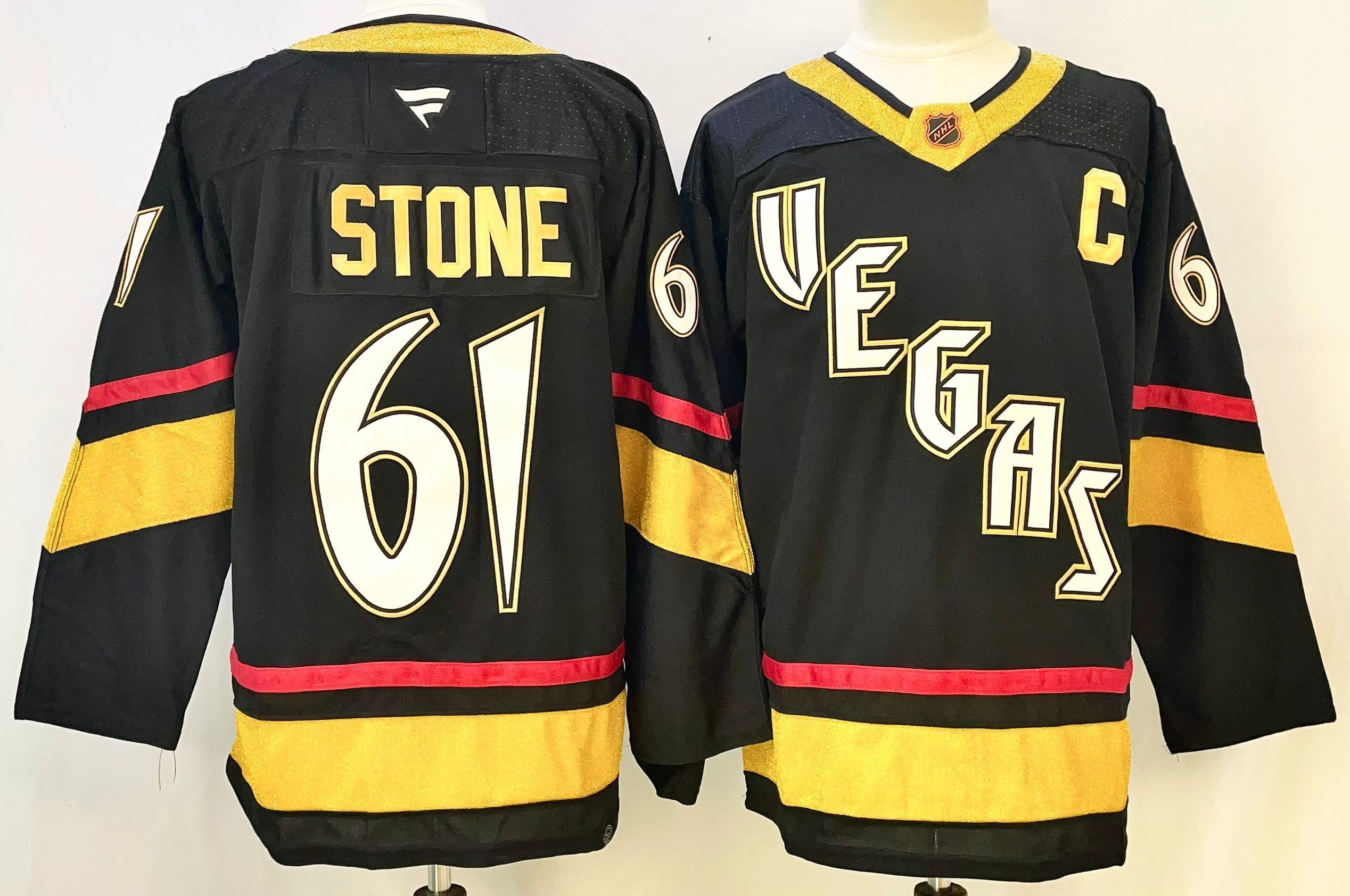 Men's Vegas Golden Knights Mark Stone #61 Fanatics Black Breakaway Player Jersey