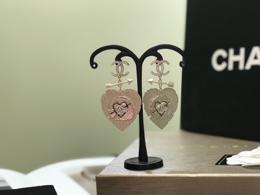 Chanel Heart Earrings